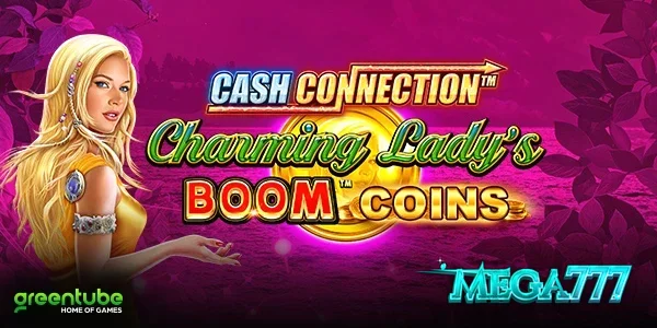 Tampilan visual mesin slot Cash Connection Charming Lady’s Boom Coins